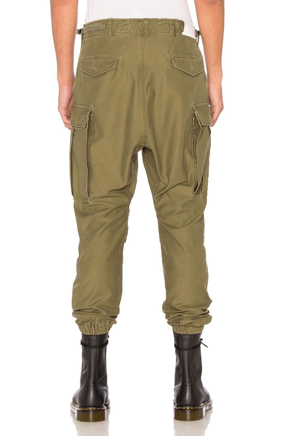 R13 Green Military Cargo Pants In Olive | ModeSens