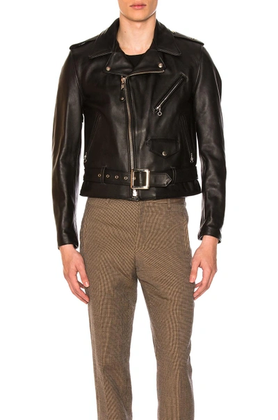 Schott One Star Perfecto Moto Jacket In Black