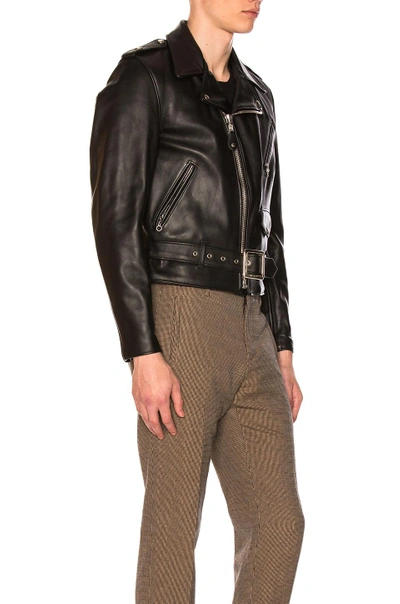 Shop Schott One Star Perfecto Moto Jacket In Black