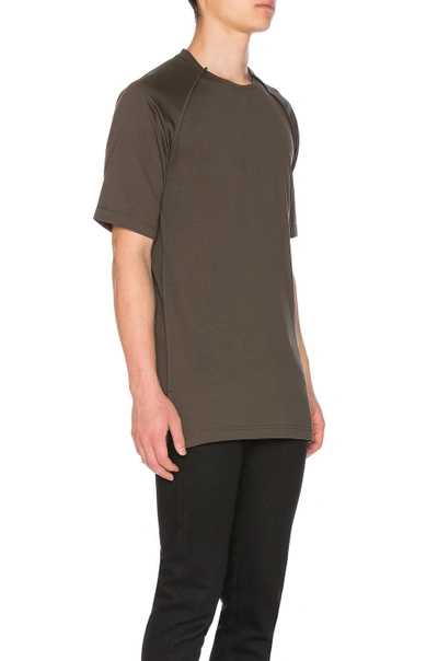 Shop Y-3 Jersey Ss Tee In Black Olive