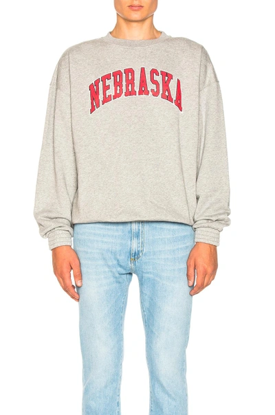 Shop Off-white Nebraska Sweatshirt In Grey Melange & Red