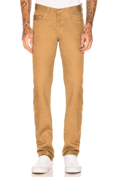 Shop Naked And Famous Weird Guy Selvedge Chino In Tan