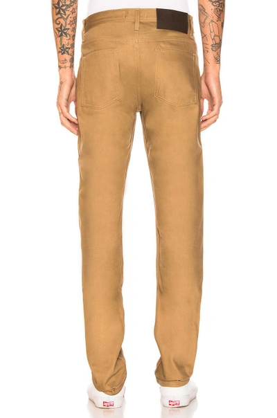 Shop Naked And Famous Weird Guy Selvedge Chino In Tan