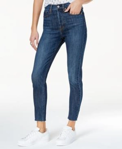 Shop Levi's Skinny Wedgie Jeans In Dark Blue