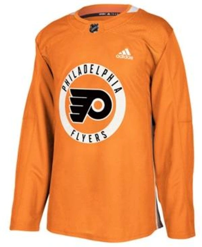 Shop Adidas Originals Adidas Men's Philadelphia Flyers Authentic Pro Practice Jersey In Orange