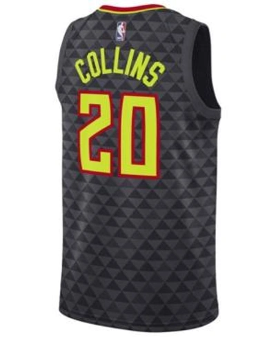 Shop Nike Men's John Collins Atlanta Hawks Icon Swingman Jersey In Black