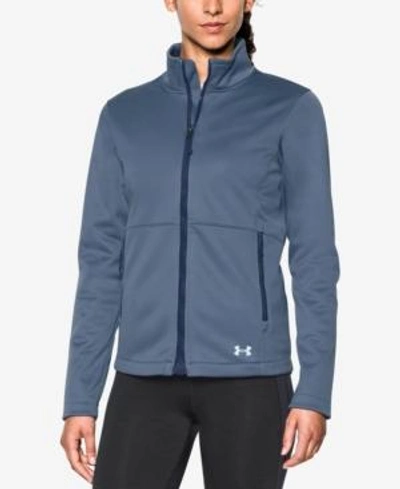 Shop Under Armour Coldgear Infrared Soft-shell Jacket In Peony Pink