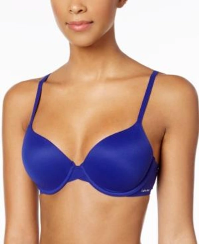 Shop Calvin Klein Perfectly Fit Full Coverage T-shirt Bra F3837 In Verve