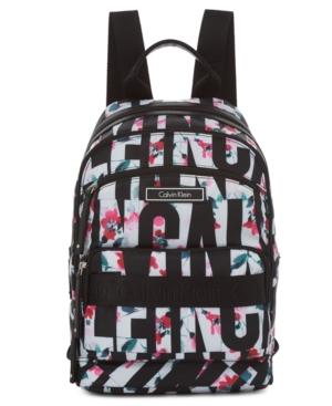 calvin klein floral backpack