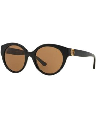 Shop Tory Burch Sunglasses, Ty7087 In Black/grey