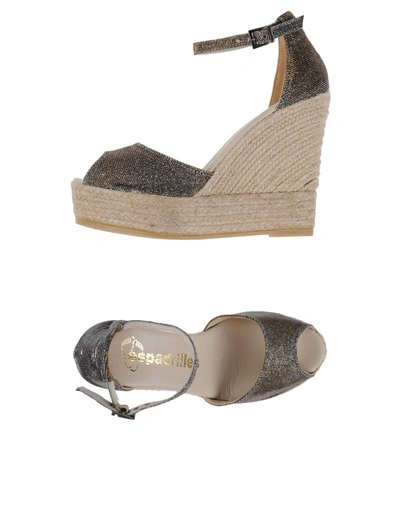 Shop Espadrilles In Silver