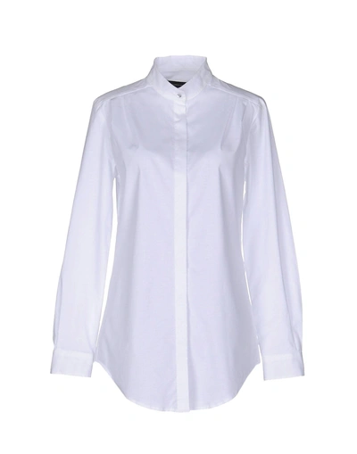 Shop Alessandro Dell'acqua Solid Color Shirts & Blouses In White