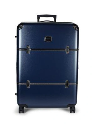 Shop Bric's Bellagio 30" Spinner Trunk In Blue With Black