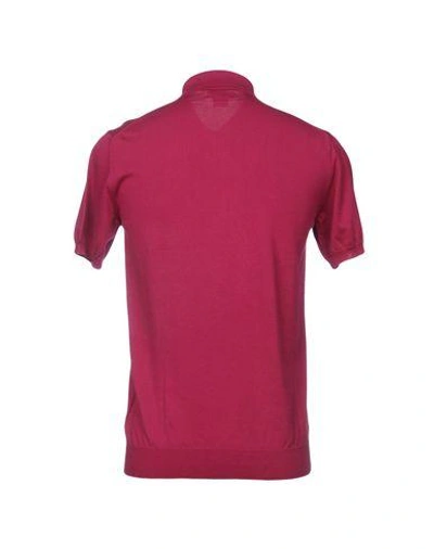 Shop Baracuta Man Sweater Garnet Size M Cotton In Red