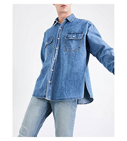 Fear Of God Fifth Collection Oversized Denim Shirt In Vintage Indigo |  ModeSens GB