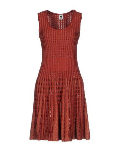 Shop M Missoni Short Dress In Red