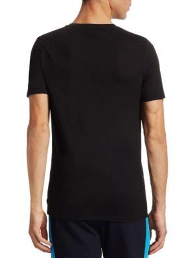 Shop Fendi Monster Zip Mouth T-shirt In Black