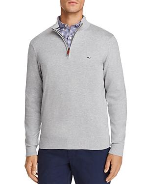 vineyard vines grey quarter zip