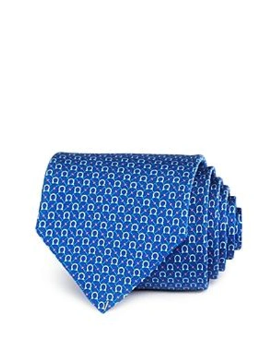 Shop Ferragamo Gancini Dash Neat Classic Tie In Blue