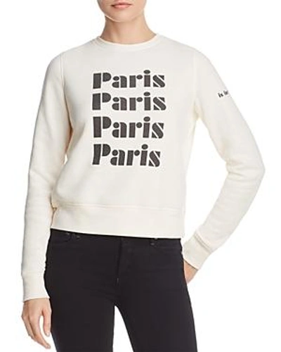 Shop Rebecca Minkoff Paris Graphic Sweatshirt In Off White/black