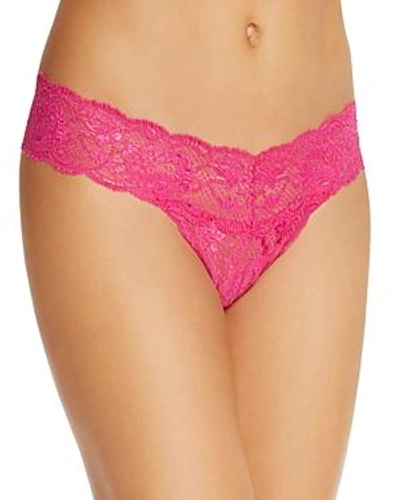 Shop Cosabella Never Say Never Cutie Low-rise Thong In Bright Berry