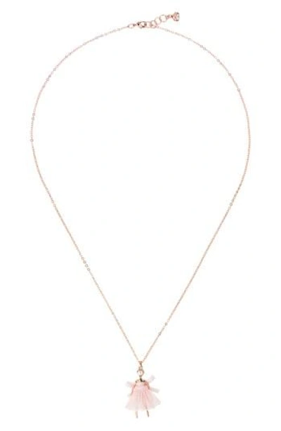 Ted Baker Carabel Ballerina Pendant Necklace In Rose Gold | ModeSens