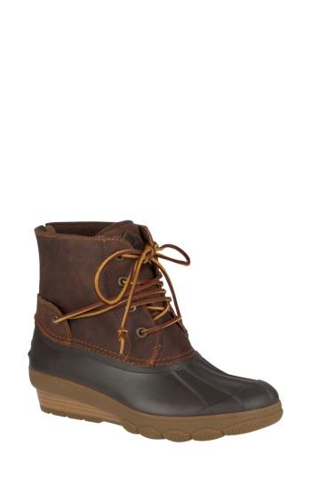 sperry saltwater tide wedge boot