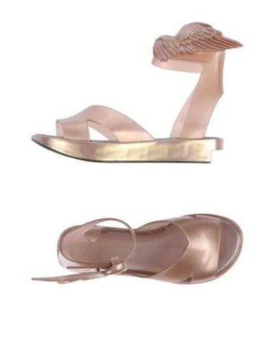 Shop Vivienne Westwood Anglomania Sandals In Pale Pink