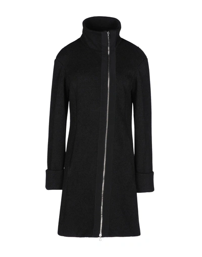 Shop Emporio Armani Coat In Black