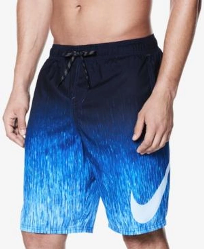 Shop Nike Men's Breaker Faded Logo 9" Swim Trunks In Hyper Roya