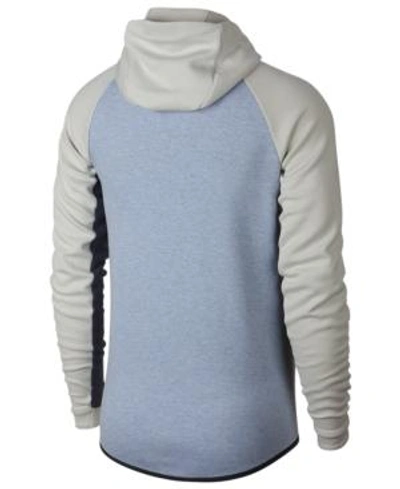 Shop Nike Men's Sportswear Tech Fleece Windrunner Zip Hoodie In Glacier Grey