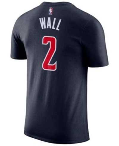 Shop Nike Men's John Wall Washington Wizards Name & Number Player T-shirt In Navy