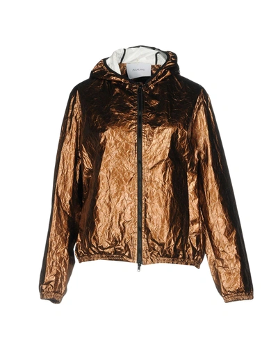 Shop Aglini Jacket In Bronze