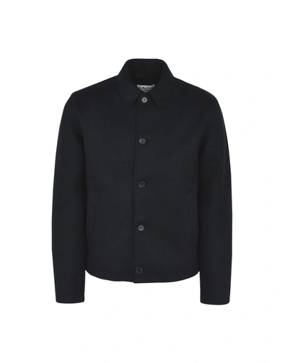 Shop Ymc You Must Create Double Breasted Pea Coat In Black