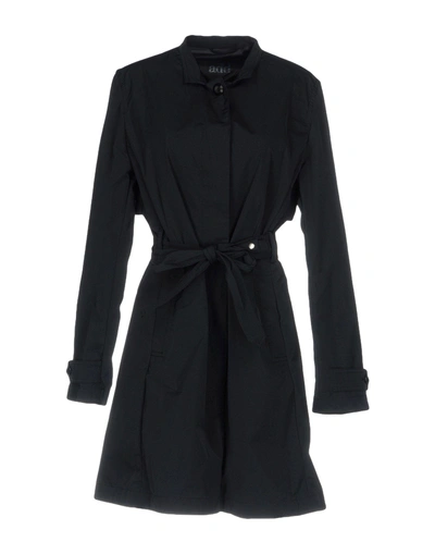 Shop Add Belted Coats In Dark Blue