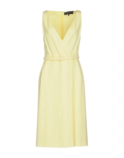 Shop Gucci Knee-length Dresses In Yellow
