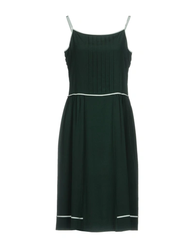 Shop Paul Smith Knee-length Dresses In Dark Green