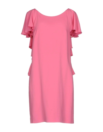 Shop Dondup Woman Mini Dress Pink Size 10 Viscose, Acetate, Elastane