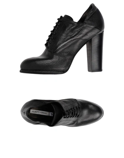 Shop Alberto Fermani Laced Shoes In Black