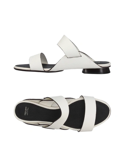 Shop Giorgio Armani Sandals In White