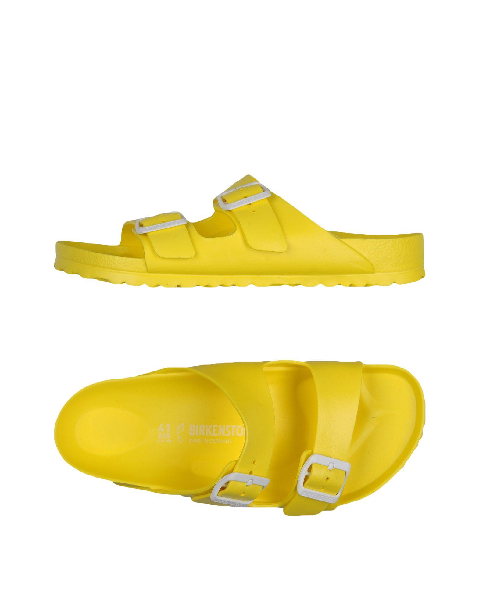 birkenstock green and yellow