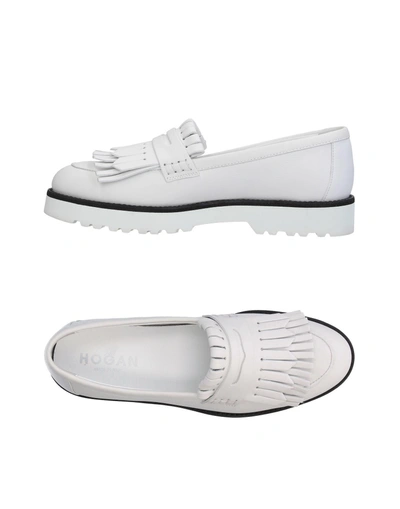 Shop Hogan Loafers In White