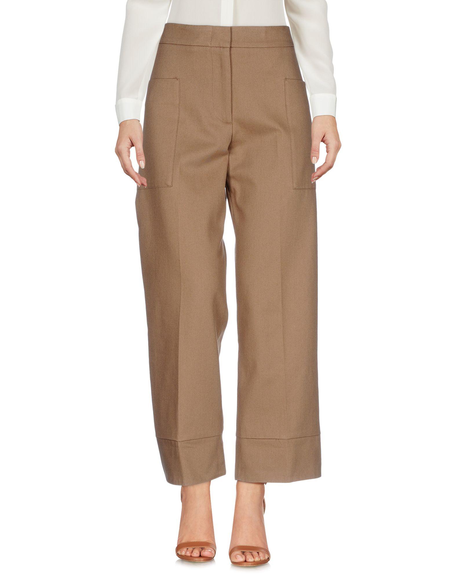Momoní Cropped Pants & Culottes In Khaki | ModeSens