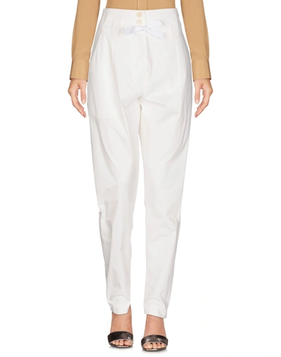 Shop Isabel Benenato Casual Pants In White