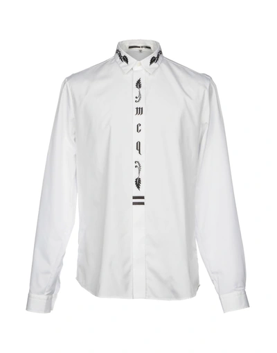 Shop Mcq By Alexander Mcqueen Solid Color Shirt In White