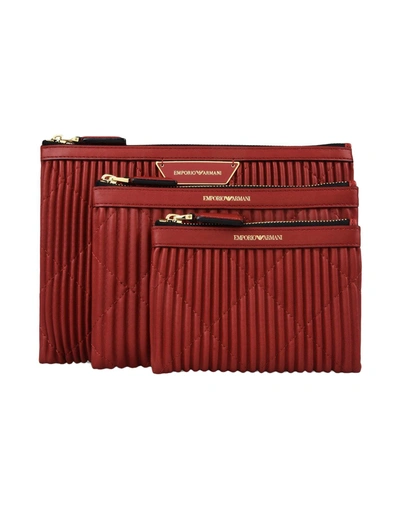 Shop Emporio Armani Pouches In Red