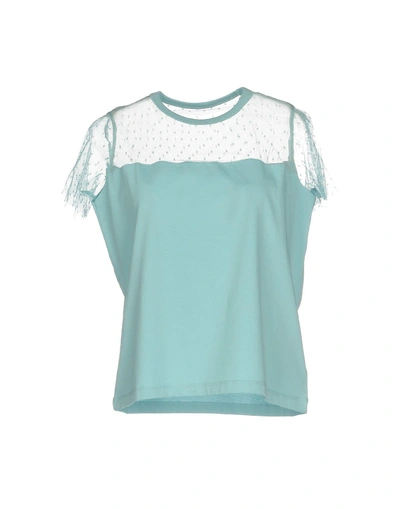 Shop Red Valentino Evening Top In Sky Blue