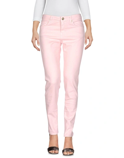 Shop Pinko Denim Pants In Light Pink