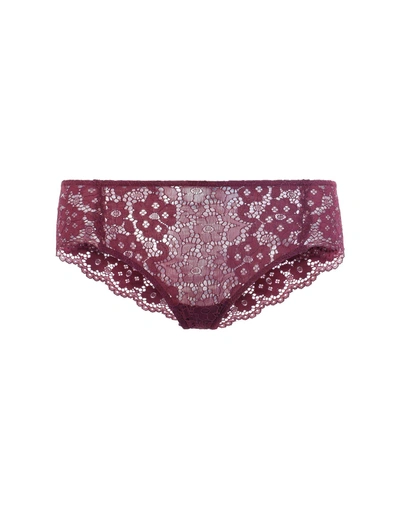 Shop Eberjey Brief In Maroon