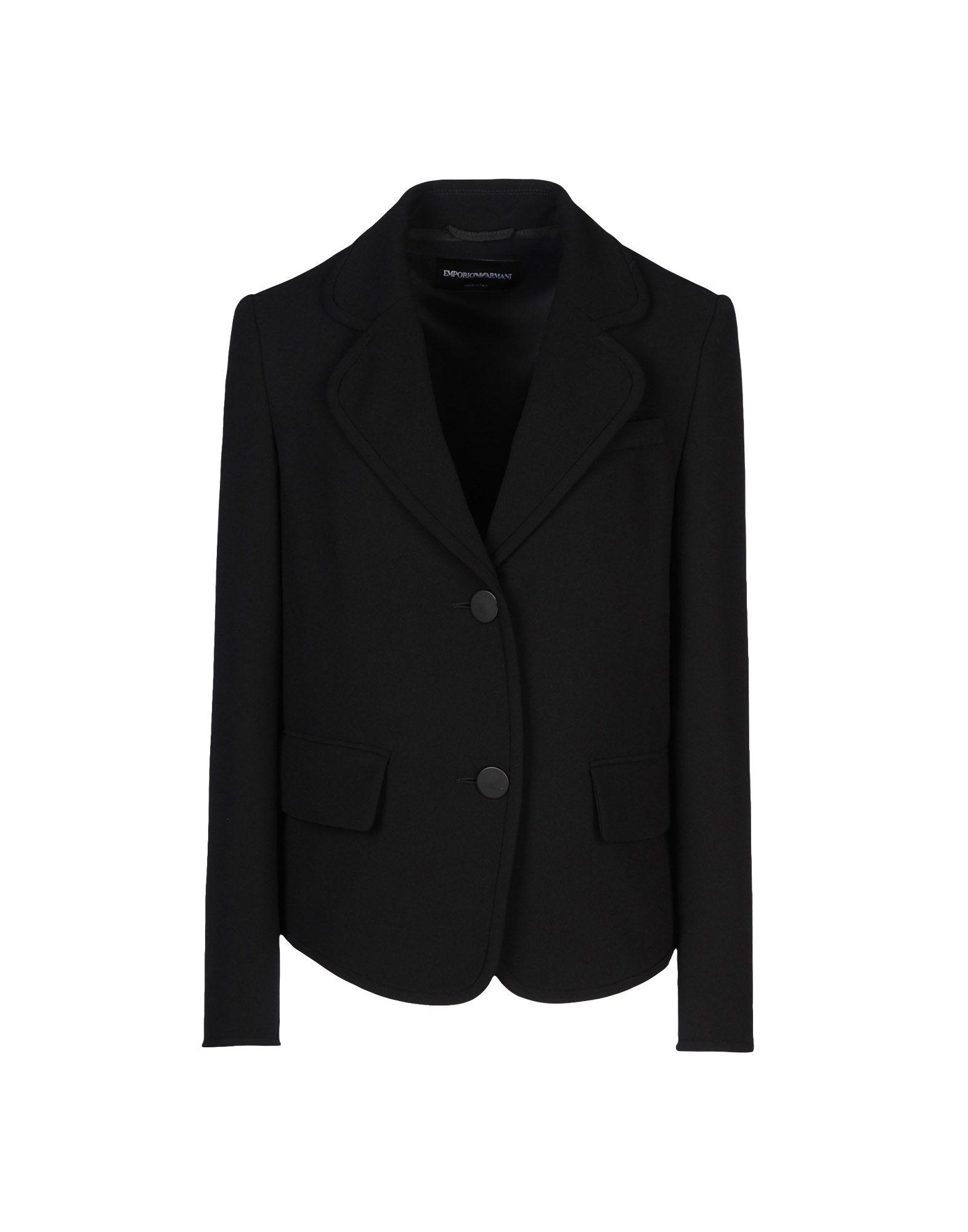 black armani coat